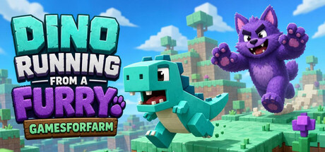 Dino running from a FURRY: GAMESFORFARM-悦玩游戏